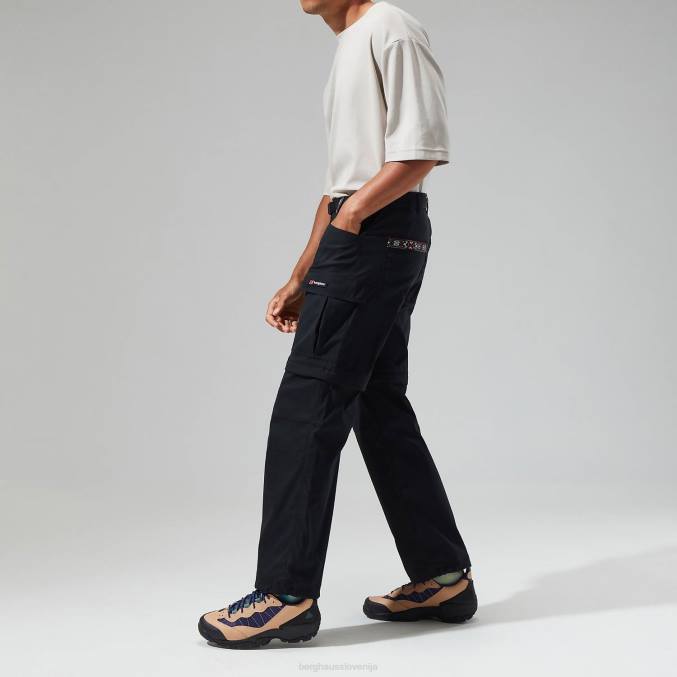 Berghaus moški dolpa cargo hlače z zadrgo 6JTH261 oblačila Črna