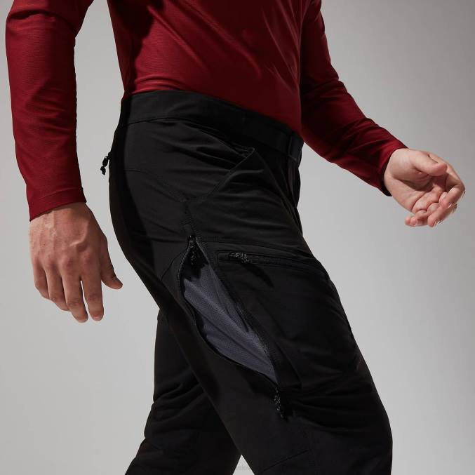 Berghaus moški hlače za hitro pohodništvo 6JTH228 oblačila Črna