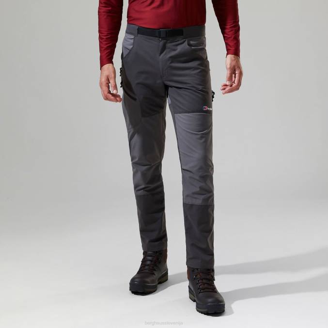 Berghaus moški hlače za hitro pohodništvo 6JTH229 oblačila temno siva