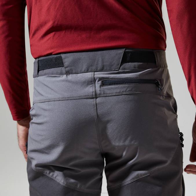 Berghaus moški hlače za hitro pohodništvo 6JTH229 oblačila temno siva