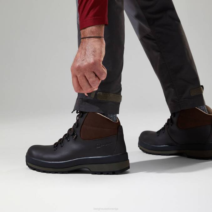 Berghaus moški hlače za hitro pohodništvo 6JTH229 oblačila temno siva