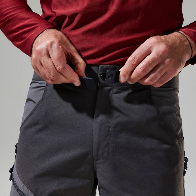 Berghaus moški hlače za hitro pohodništvo 6JTH229 oblačila temno siva