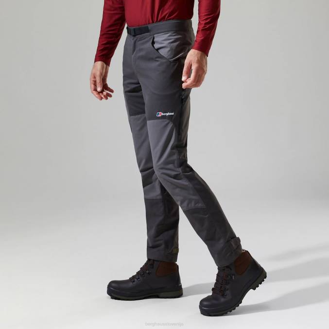 Berghaus moški hlače za hitro pohodništvo 6JTH229 oblačila temno siva