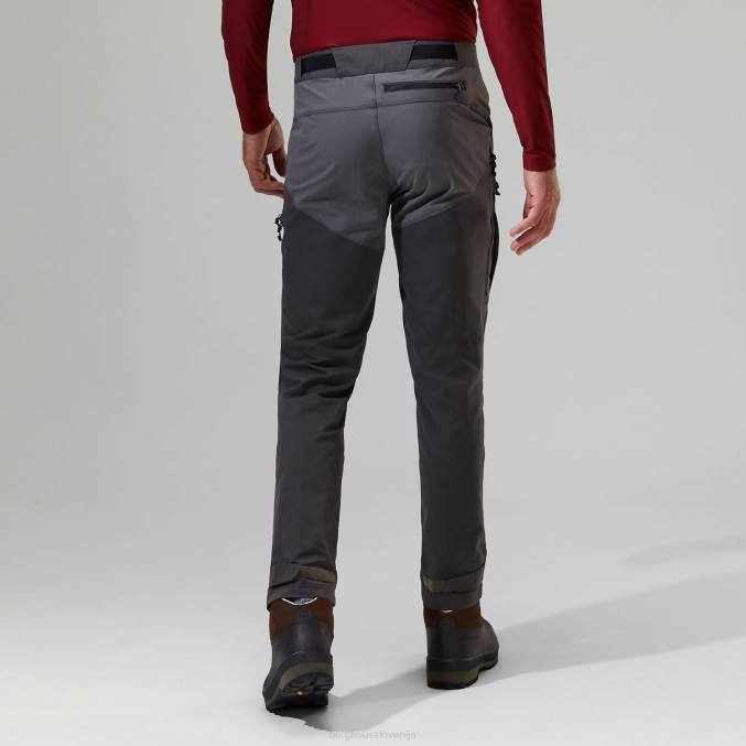 Berghaus moški hlače za hitro pohodništvo 6JTH229 oblačila temno siva