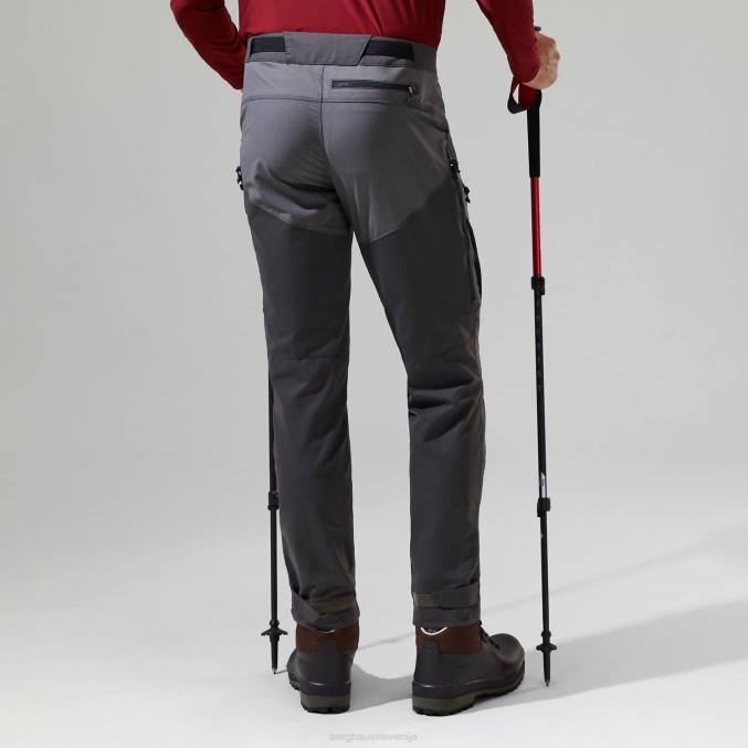 Berghaus moški hlače za hitro pohodništvo 6JTH229 oblačila temno siva