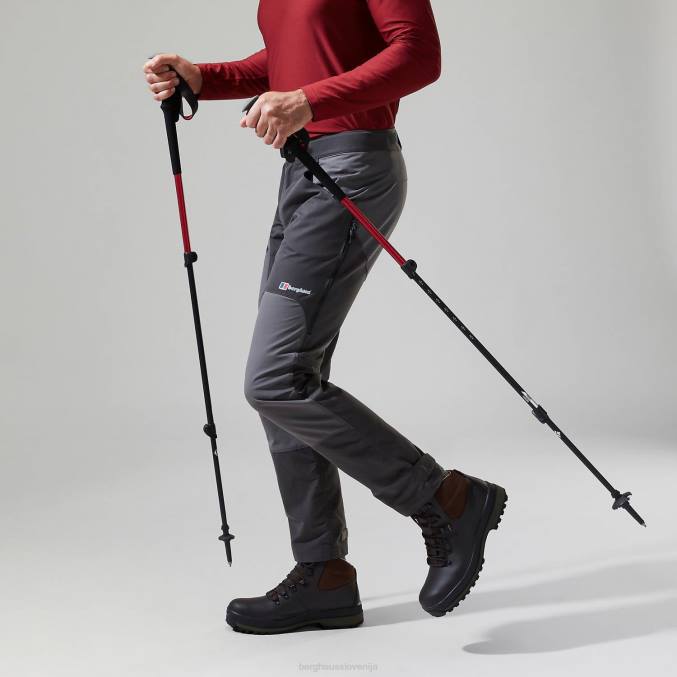 Berghaus moški hlače za hitro pohodništvo 6JTH229 oblačila temno siva