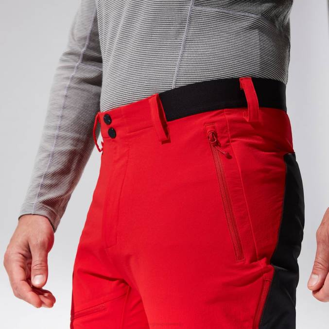 Berghaus moški mtn vodnik alpske hlače 6JTH259 oblačila rdeča/črna