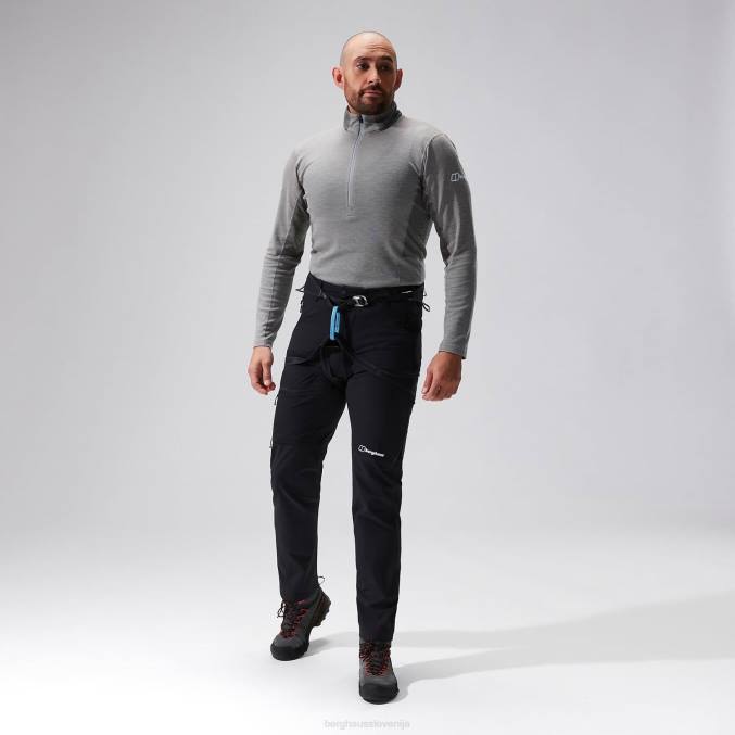 Berghaus moški mtn vodnik alpske hlače 6JTH260 oblačila Črna