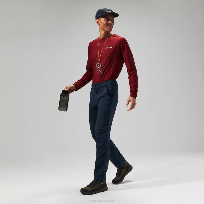 Berghaus moški navigacijske hlače z zadrgo 2.0 6JTH255 oblačila temno modra