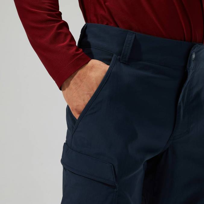Berghaus moški navigacijske hlače z zadrgo 2.0 6JTH255 oblačila temno modra