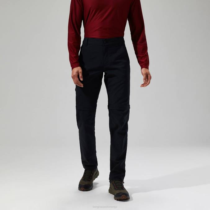 Berghaus moški navigacijske hlače z zadrgo 2.0 6JTH256 oblačila Črna