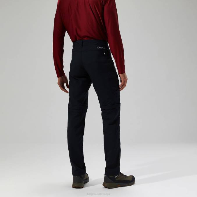 Berghaus moški navigacijske hlače z zadrgo 2.0 6JTH256 oblačila Črna