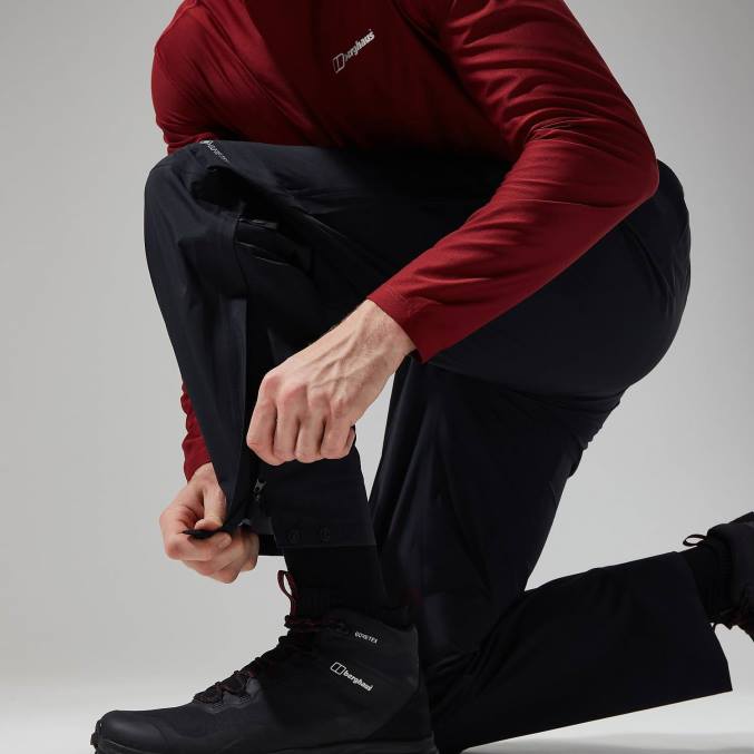 Berghaus moški paclite hlače 6JTH246 oblačila Črna