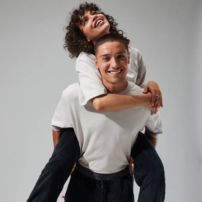 Berghaus moški prevelike hlače iz flisa 6JTH254 oblačila Črna