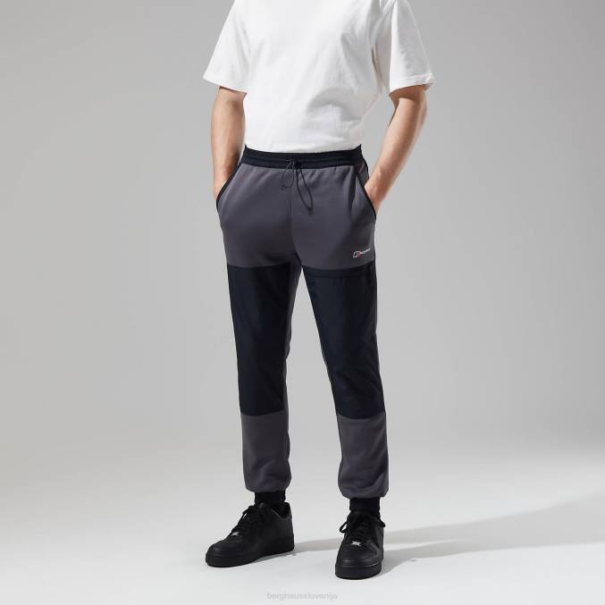 Berghaus moški reacon hlače 6JTH239 oblačila črtasto siva/črna