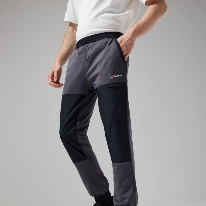 Berghaus moški reacon hlače 6JTH239 oblačila črtasto siva/črna