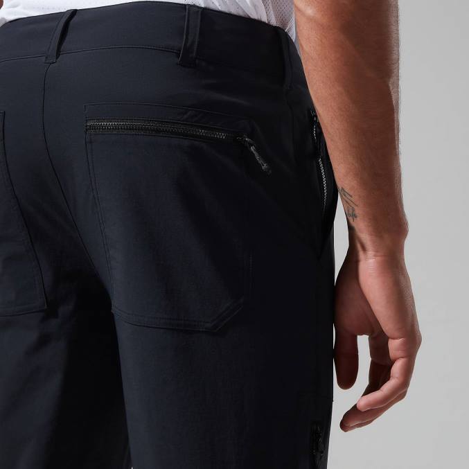 Berghaus moški teratrack hlače 6JTH242 oblačila jet črna