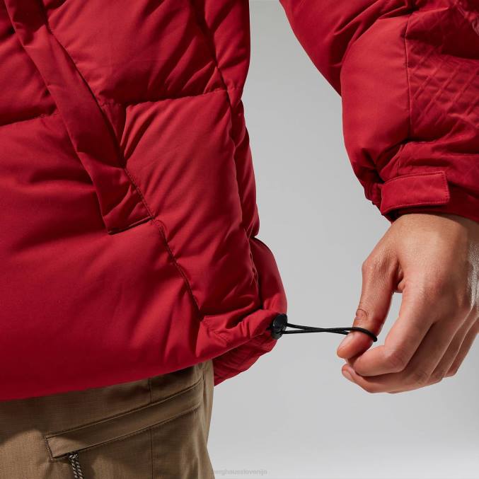 Berghaus moški fawdon puhovka 6JTH58 oblačila rdeča dalija/jeget črna