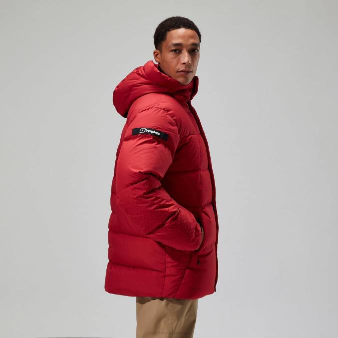 Berghaus moški fawdon puhovka 6JTH58 oblačila rdeča dalija/jeget črna