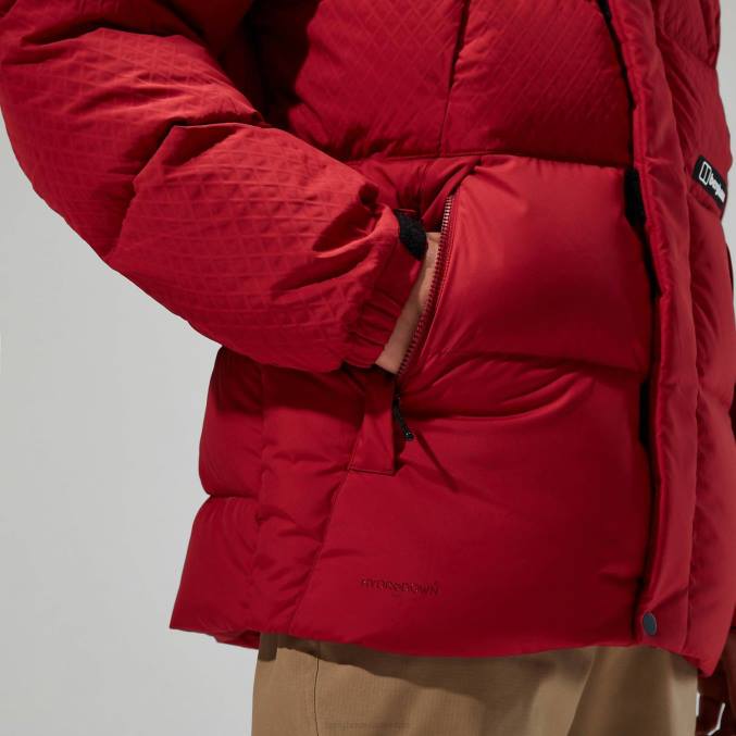 Berghaus moški fawdon puhovka 6JTH58 oblačila rdeča dalija/jeget črna