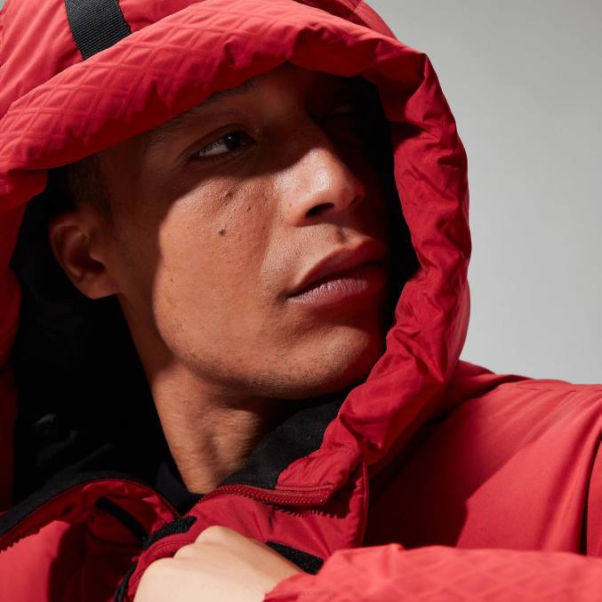 Berghaus moški fawdon puhovka 6JTH58 oblačila rdeča dalija/jeget črna