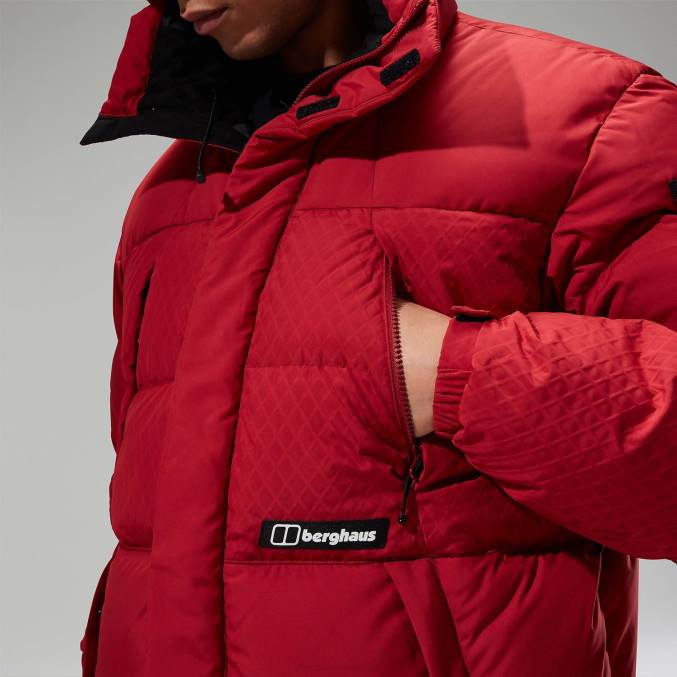 Berghaus moški fawdon puhovka 6JTH58 oblačila rdeča dalija/jeget črna