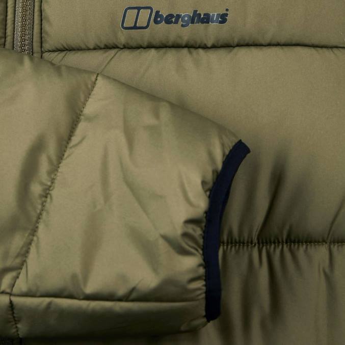 Berghaus moški komatiite izolirana jakna 6JTH52 oblačila zelena