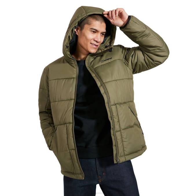 Berghaus moški komatiite izolirana jakna 6JTH52 oblačila zelena