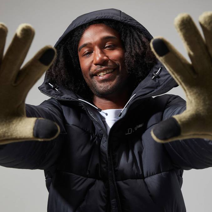 Berghaus moški komatiite jakna 6JTH51 oblačila Črna