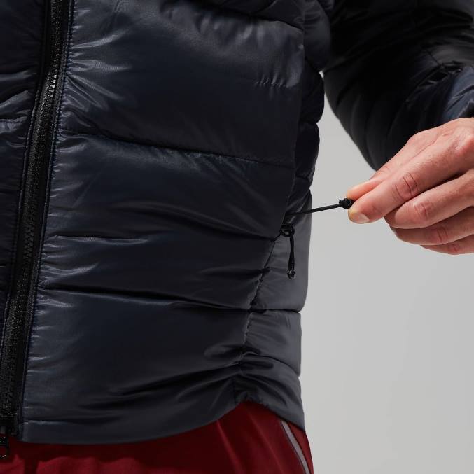 Berghaus moški mtn arete ultra puhast pulover s kapuco 6JTH71 oblačila jet črna