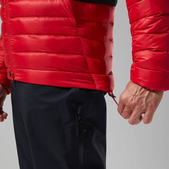 Berghaus moški mtn iskalec mw pulover s kapuco 6JTH73 oblačila goji berry/jet black