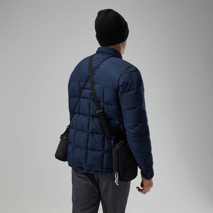 Berghaus moški nollan izolirana srajčna jakna 6JTH91 oblačila mornarsko modri blazer