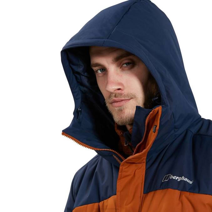 Berghaus moški pole 21 izolirana jakna 6JTH84 oblačila rjava/modra