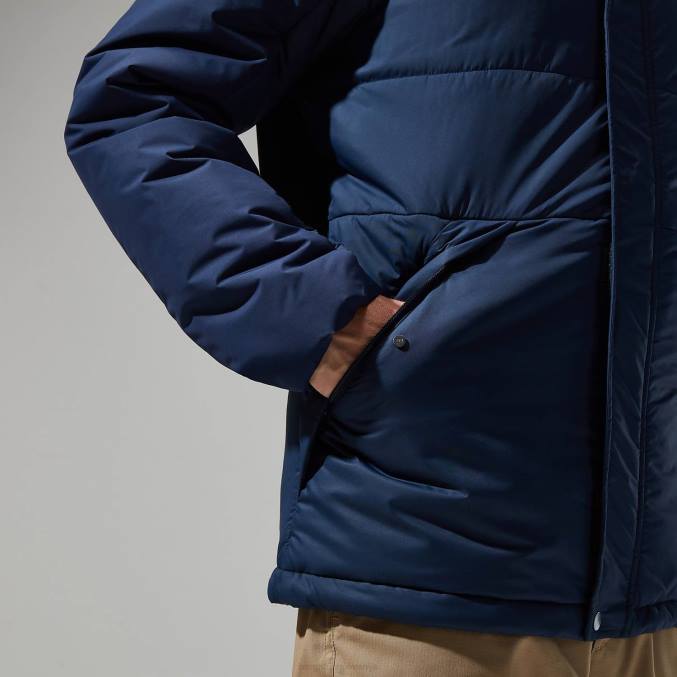 Berghaus moški pole 21 jakna 6JTH76 oblačila temno modra