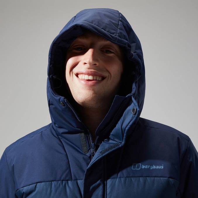 Berghaus moški pole 21 jakna 6JTH76 oblačila temno modra