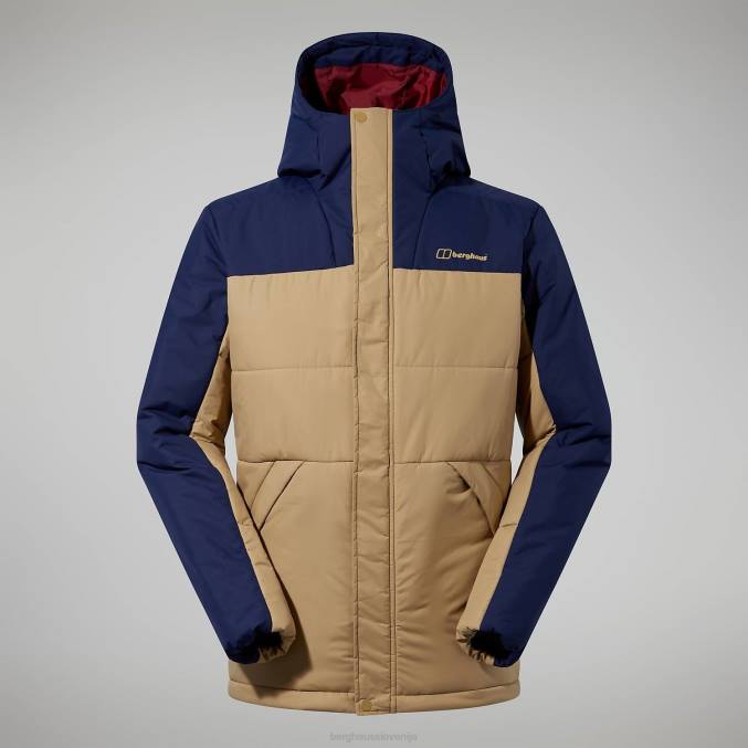 Berghaus moški pole 21 jakna 6JTH89 oblačila naravna/temno modra