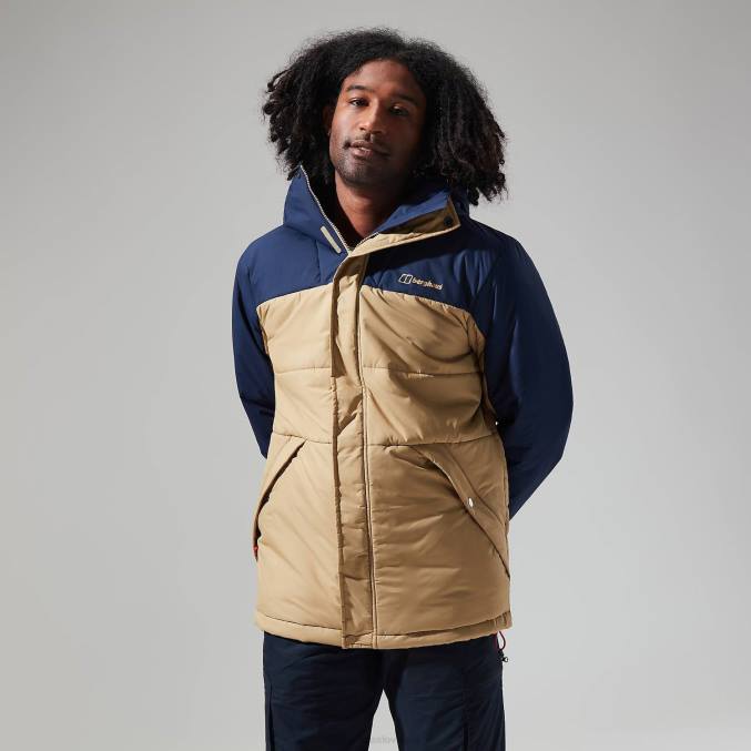 Berghaus moški pole 21 jakna 6JTH89 oblačila naravna/temno modra