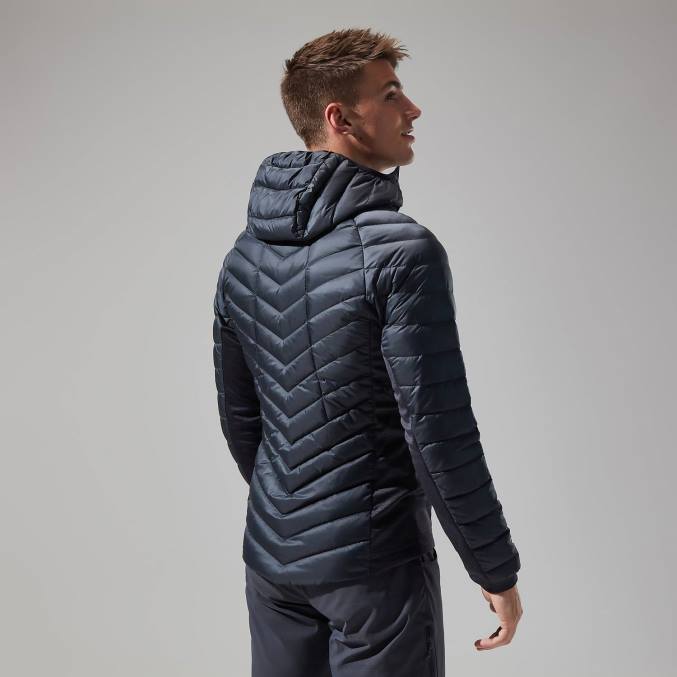 Berghaus moški tephra raztegljiva odsevna jakna 6JTH92 oblačila temno siva