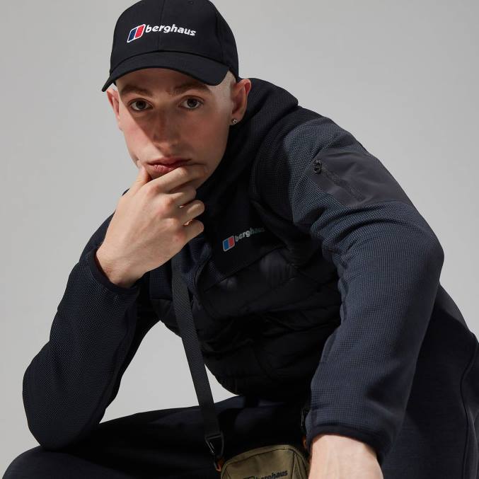 Berghaus moški urbani pravitale hibrid 6JTH65 oblačila jet black/carbon