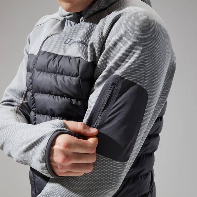 Berghaus moški urbani pravitale hibrid 6JTH66 oblačila siva črta/spomenik