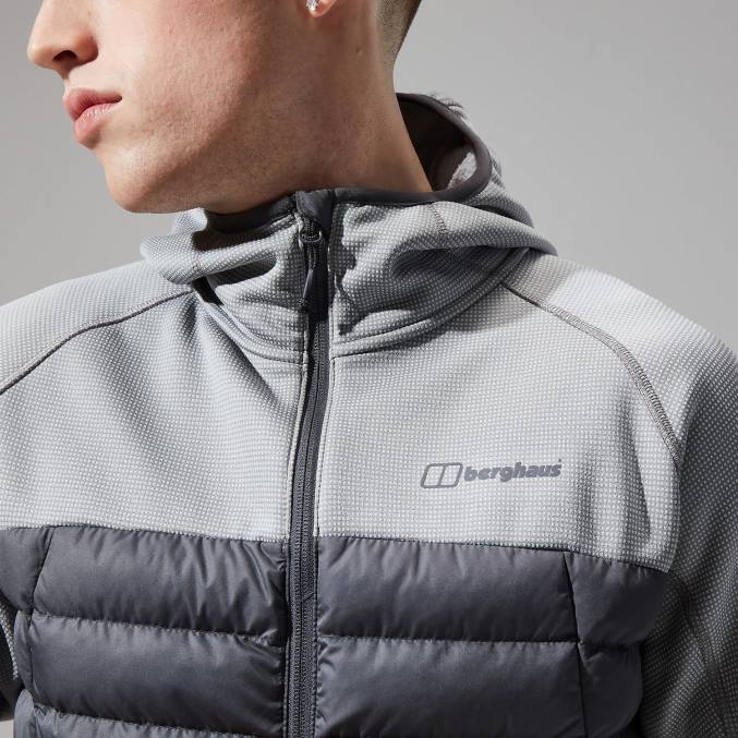 Berghaus moški urbani pravitale hibrid 6JTH66 oblačila siva črta/spomenik