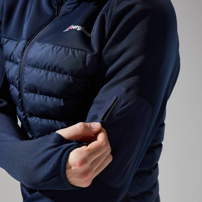 Berghaus moški urbani pravitale hibrid 6JTH67 oblačila mornarsko navy blazer/dusk