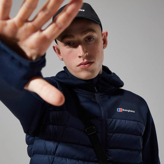 Berghaus moški urbani pravitale hibrid 6JTH67 oblačila mornarsko navy blazer/dusk