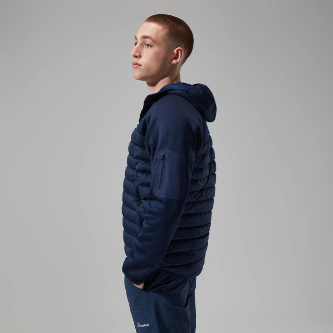 Berghaus moški urbani pravitale hibrid 6JTH67 oblačila mornarsko navy blazer/dusk