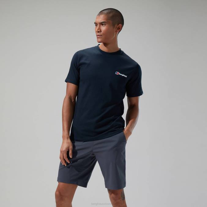 Berghaus moški kalibracijska linearna majica s kratkimi rokavi 6JTH182 oblačila Črna