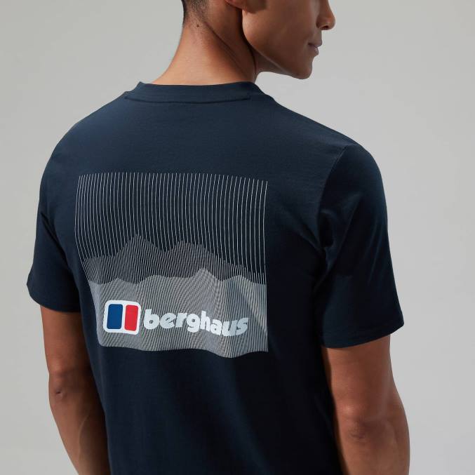 Berghaus moški kalibracijska linearna majica s kratkimi rokavi 6JTH182 oblačila Črna