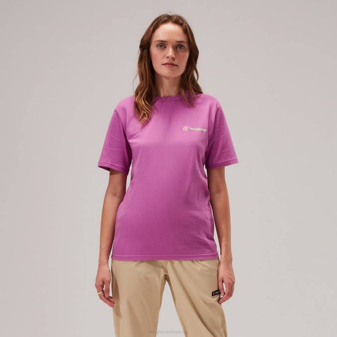 Berghaus moški majica s kratkimi rokavi 6JTH221 oblačila vijolična