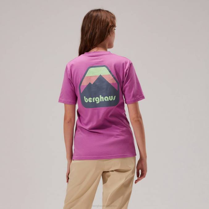 Berghaus moški majica s kratkimi rokavi 6JTH221 oblačila vijolična