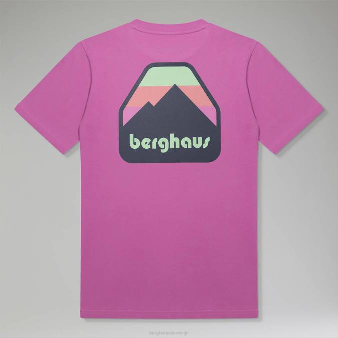 Berghaus moški majica s kratkimi rokavi 6JTH221 oblačila vijolična