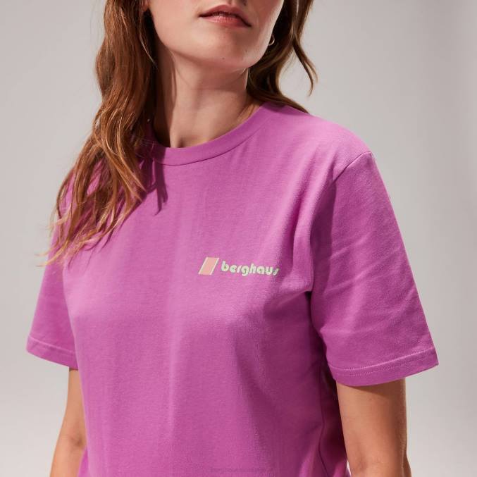 Berghaus moški majica s kratkimi rokavi 6JTH221 oblačila vijolična